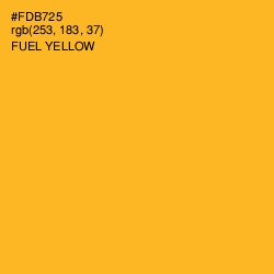 #FDB725 - Fuel Yellow Color Image